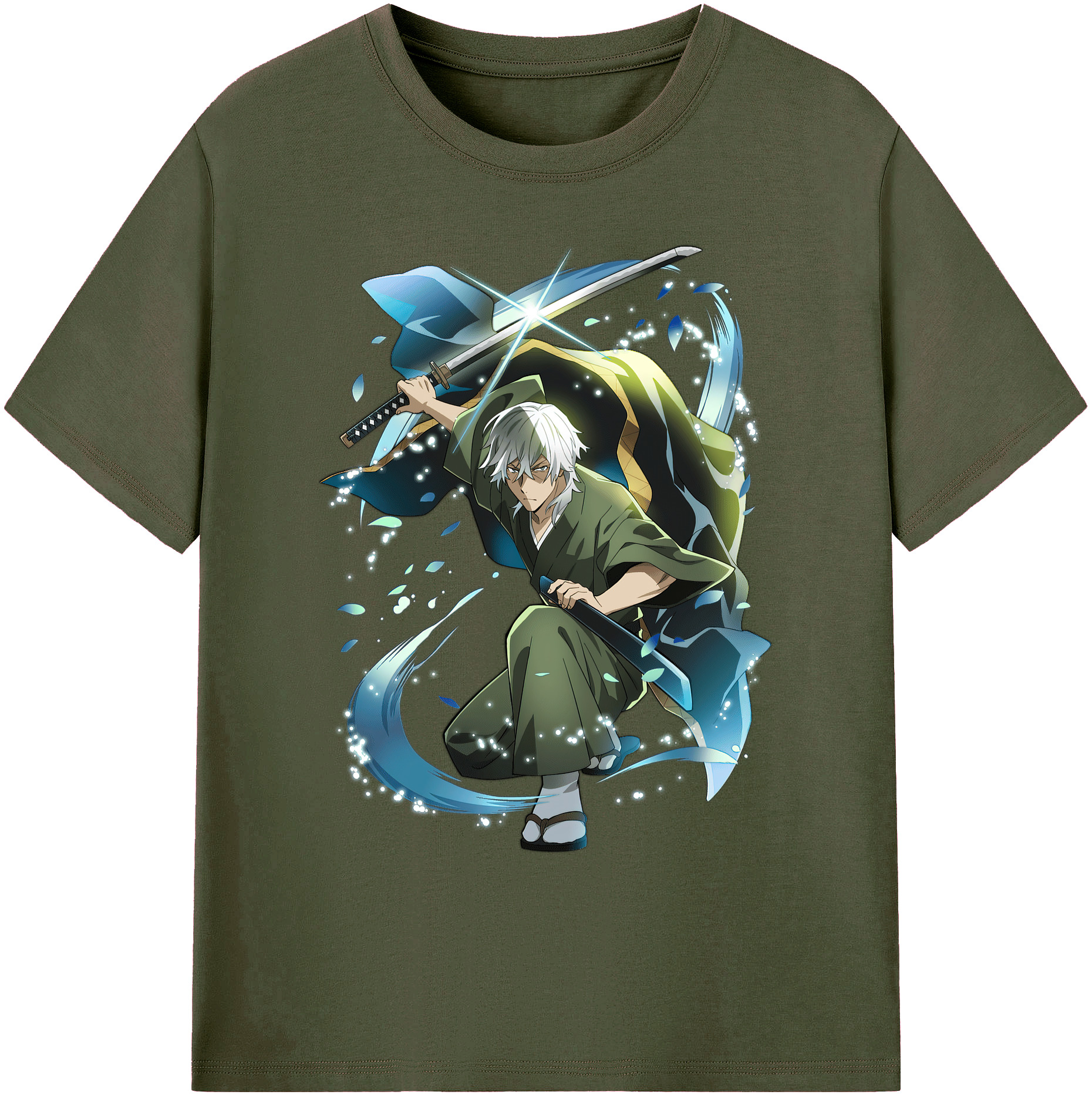 （画像用） 文豪ストレイドッグス Bungo Stray Dogs 綿100％ メンズ半袖Tシャツ｜肌触りやわらか＆通気性